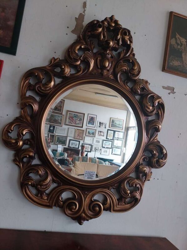 Specchio tondo tipo barocco